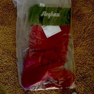 Pottery barn velvet stocking